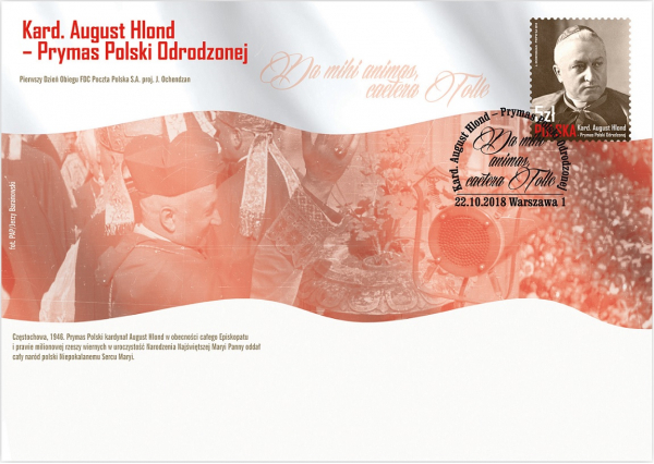 Kardynał August Hlond - Prymas Polski Odrodzonej - FDC - 2018