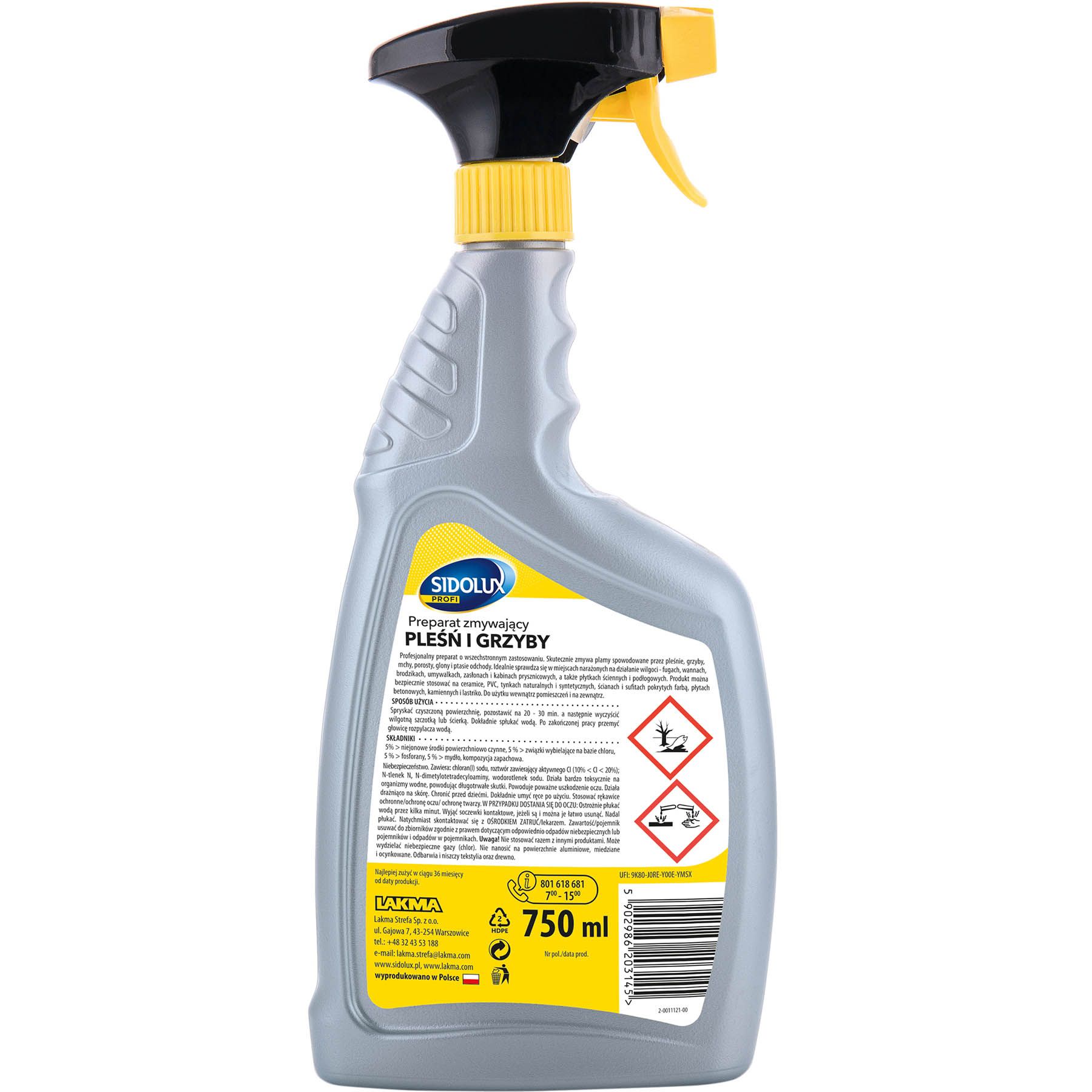 SIDOLUX Profi preparat do pleśni i grzybów 750 ml T204 003 0180013